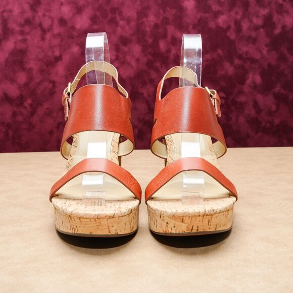 Naturalizer Women Marla Brown Leather Wide Fit Summer Slingback Sandals sz 9.5 - Picture 3 of 8